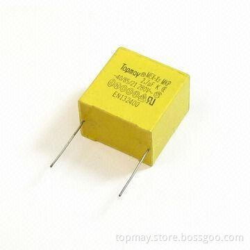 Polypropylene Film Capacitor with 2.5kV Impulse Voltage and 0.0022 to 4.7μF Capacitance Range